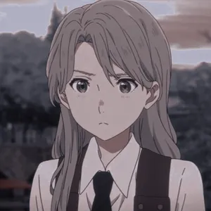 Concerned Anime Girl Portrait Wallpaper