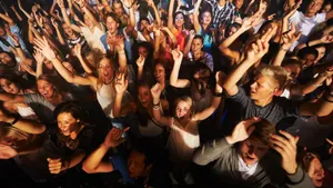 Concert Crowd Celebration Wallpaper