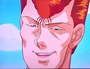 Confident Anime Character Smiling Wallpaper