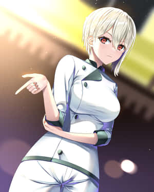 Confident Chef Alice Nakiri Anime Art Wallpaper