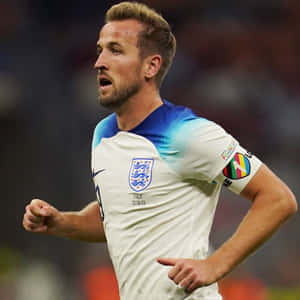 Confident Soccer Captain Ready For The Game Wallpaper