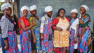 Congolese Women Culinary Training Wallpaper