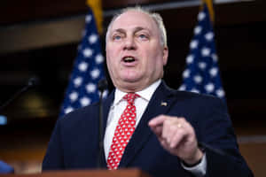 Congressman Steve Scalise Addressing During A Public Event Wallpaper