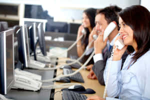 Connect With Potential Clients By Telemarketing Wallpaper