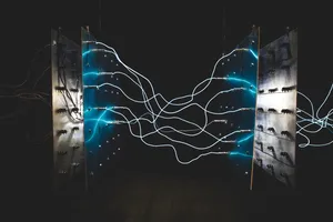 Connected Electric Cords In A Switchboard Wallpaper