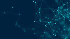 Connected Green Dots Wallpaper