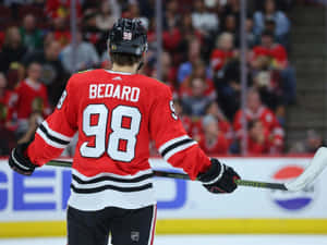Connor Bedard Hockey Player Number98 Wallpaper
