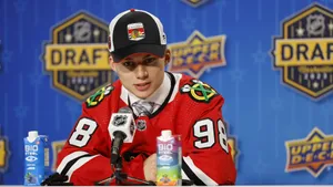 Connor Bedard N H L Draft Press Conference Wallpaper