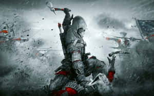 Connor Kenway, A Skilled And Relentless Assassin In Action Wallpaper