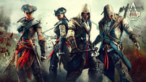 Connor Kenway, The Fearless Assassin In Action Wallpaper