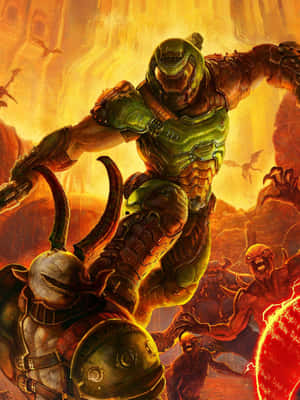 Conquer The Demons With Doom Eternal Hd Wallpaper