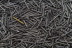 Conspicuous Gold Nail Wallpaper