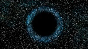 Constellation Of Stars In Black Hole Wallpaper