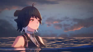 Contemplative Character At Dusk Wallpaper