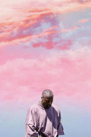 Contemplative_ Figure_ Under_ Cotton_ Candy_ Skies.jpg Wallpaper