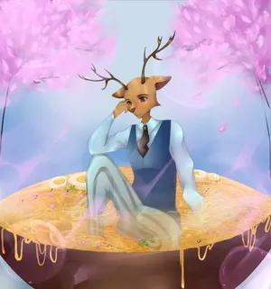 Contemplative Louis Beastars Anime Art Wallpaper