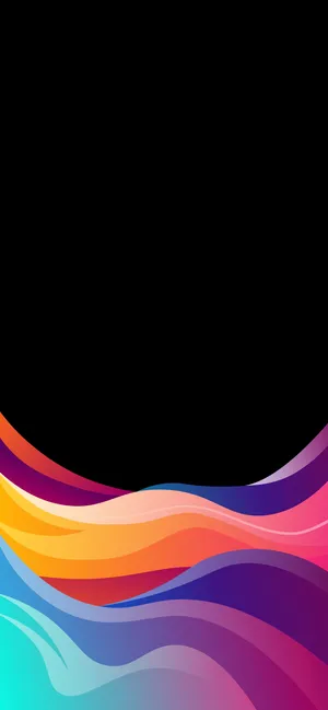 Contemporary Abstract Waves Wallpaper