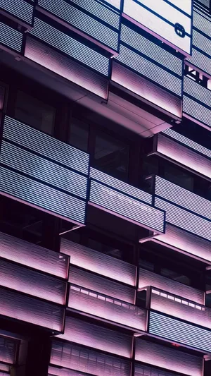 Contemporary Purple Boxes Wallpaper