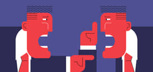 Contentious Vector Cartoon Wallpaper