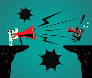 Contentious Vintage Style Cartoon Wallpaper