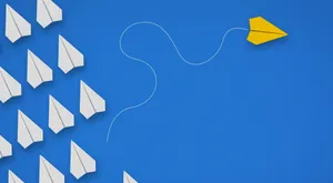 Contrarian Paper Plane Wallpaper