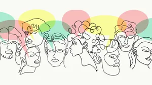 Controversial Line Art Wallpaper