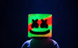 Controversial Marshmello Led Helmet Wallpaper