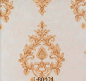 Conventional Symmetrical Golden Pattern Wallpaper