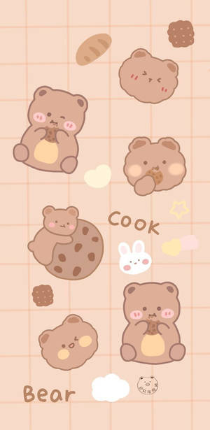 Cookie Iphone Brown Bears Wallpaper
