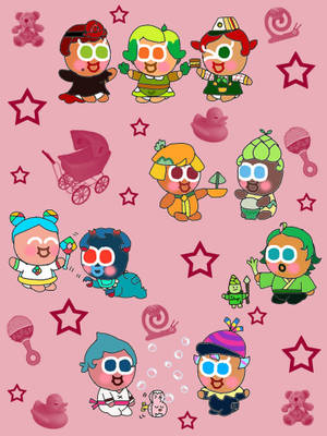 Cookie Run Baby Cookies Wallpaper