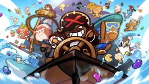 Cookie Run Kingdom Pirate Ship Wallpaper