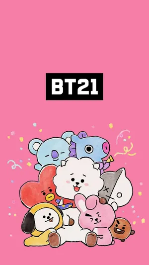 Cooky Bt21 And Friends Wallpaper
