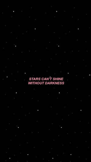 Cool Aesthetic Stars Quote Wallpaper