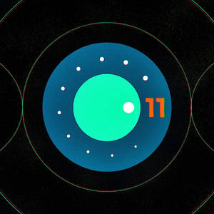 Cool Android 11 Circular Logo Wallpaper