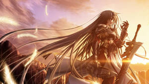 Cool Anime Female Warrior Wallpaper