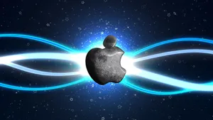 Cool Apple Blue Light Wallpaper