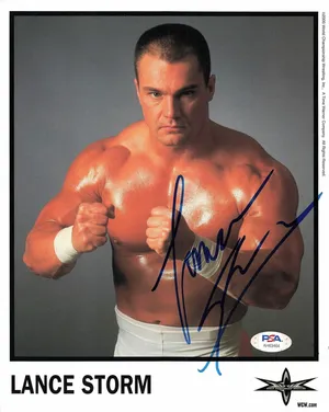 Cool Autographed Canadian Professional Wrestler Lance Storm Wallpaper