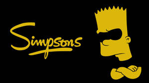 Cool Bart Simpson With Black Eyes Wallpaper