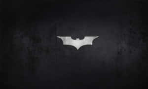 Cool Batman Silver Logo Minimalis Desktop Wallpaper