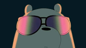 Cool Bear With Sunglasses Wallpaper