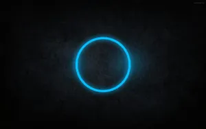 Cool Black And Blue Circle Wallpaper