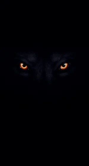 Cool Black Wolf Eyes Wallpaper