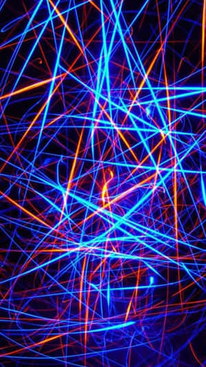 Cool Blue Abstract Iphone Laser Wallpaper