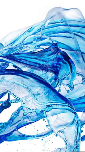 Cool Blue Abstract Iphone Liquid Splash Wallpaper