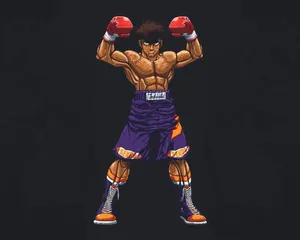 Cool Boxing Victory Pose Wallpaper