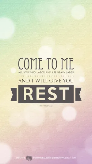 Cool Christian Matthew 11:28 Gospel Wallpaper
