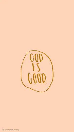 Cool Christian Pastel Orange Wallpaper