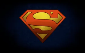 Cool Classic 2d Superman Logo Wallpaper