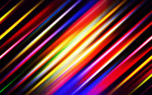 Cool Colored Metallic Lights Lines Abstract Wallpaper