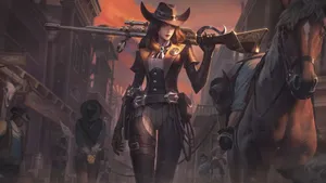 Cool Cowgirl Wallpaper